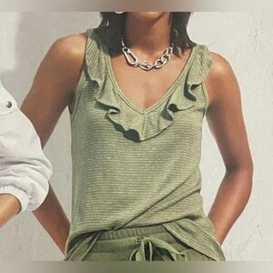 CAbi Ribbed Wink Tank- Size XS